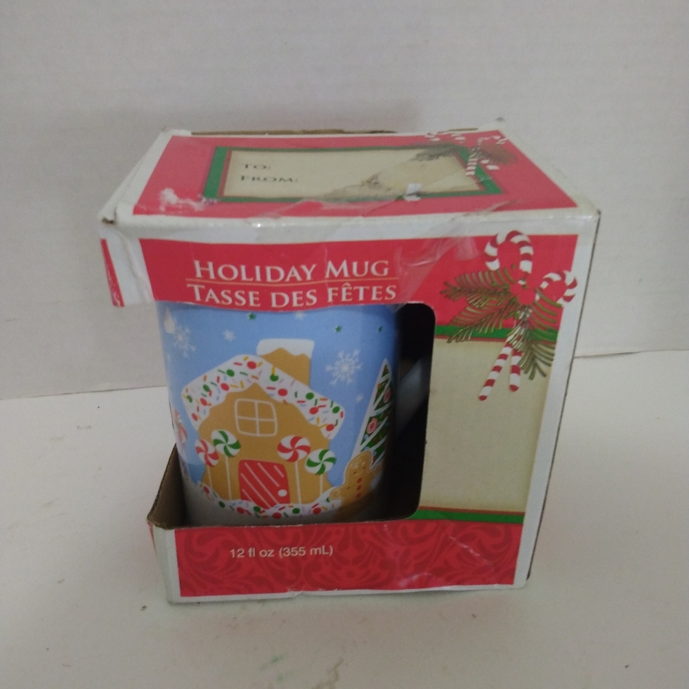 GingerBread House Theme Holiday Gift Mug